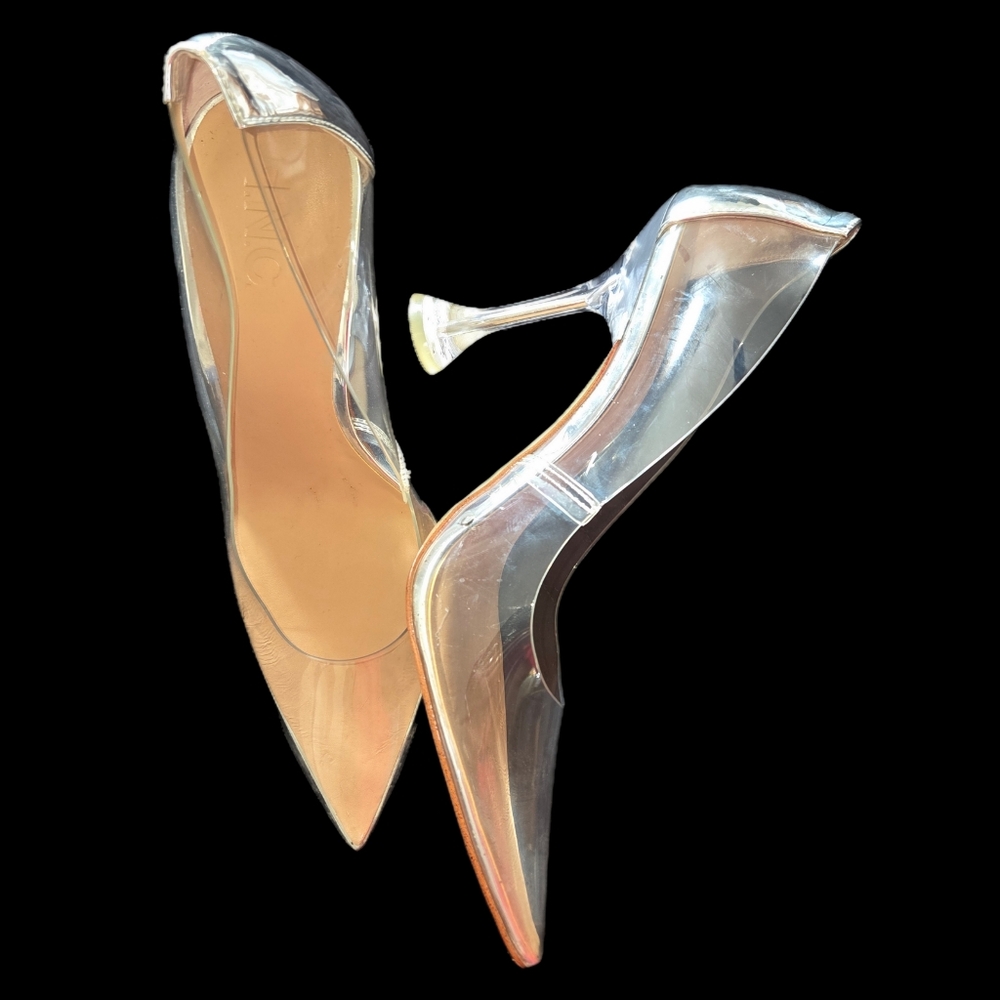 I.N.C. INTERNATIONAL CONCEPTS Savitri Transparent Stiletto Pumps Size 9 - Picture 4 of 10